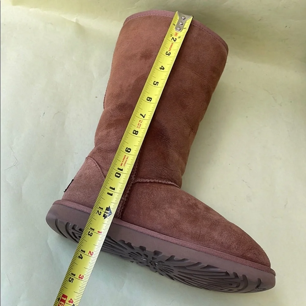 UGG Light Brown Winter Boots Plush Suede